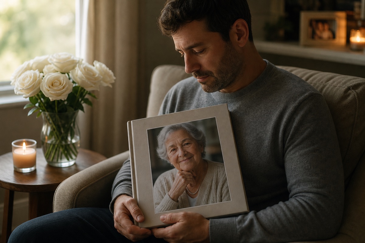 Memorial photo book honoring a beloved grandmother